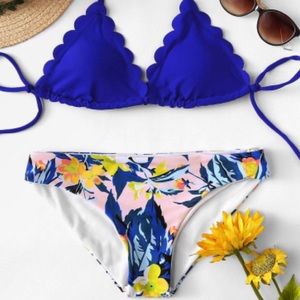 Scallop Edge Mix and Match Bikini Set